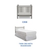 image:imageDelta Children Emery Mini Convertible Baby Crib with 275inch Mattress Grey