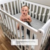 image:imageDelta Children Emery Mini Convertible Baby Crib with 275inch Mattress Grey
