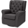 image:imageDelta Children Emma Nursery Glider Swivel Rocker Chair Greenguard Gold Certified French GreyCharcoal
