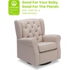 image:imageDelta Children Emma Nursery Glider Swivel Rocker Chair Greenguard Gold Certified French GreyFlax