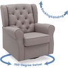 image:imageDelta Children Emma Nursery Glider Swivel Rocker Chair Greenguard Gold Certified French GreyFrench Grey
