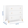 image:imageDelta Children Essex 3 Drawer Dresser with Interlocking Drawers Bianca WhiteNaturalBianca WhiteNatural