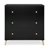 image:imageDelta Children Essex 3 Drawer Dresser with Interlocking Drawers Bianca WhiteNaturalEbonyNatural