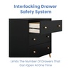 image:imageDelta Children Essex 3 Drawer Dresser with Interlocking Drawers Bianca WhiteNaturalEbonyNatural