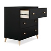 image:imageDelta Children Essex 3 Drawer Dresser with Interlocking Drawers Bianca WhiteNaturalEbonyNatural