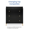 image:imageDelta Children Essex 3 Drawer Dresser with Interlocking Drawers Bianca WhiteNaturalEbonyNatural