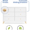 image:imageDelta Children Essex 6 Drawer Dresser BlackNaturalBianca WhiteNatural