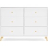 image:imageDelta Children Essex 6 Drawer Dresser BlackNaturalBianca WhiteNatural