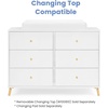 image:imageDelta Children Essex 6 Drawer Dresser BlackNaturalBianca WhiteNatural