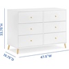 image:imageDelta Children Essex 6 Drawer Dresser BlackNaturalBianca WhiteNatural