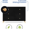 image:imageDelta Children Essex 6 Drawer Dresser BlackNaturalBlackNatural