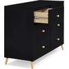 image:imageDelta Children Essex 6 Drawer Dresser BlackNaturalBlackNatural