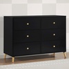 image:imageDelta Children Essex 6 Drawer Dresser BlackNaturalBlackNatural