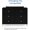 image:imageDelta Children Essex 6 Drawer Dresser BlackNaturalBlackNatural