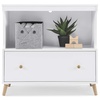 image:imageDelta Children Essex Convertible Changing Table with Drawer EbonyNaturalBianca WhiteNatural