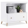 image:imageDelta Children Essex Convertible Changing Table with Drawer EbonyNaturalBianca WhiteNatural
