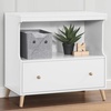 image:imageDelta Children Essex Convertible Changing Table with Drawer EbonyNaturalBianca WhiteNatural