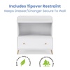 image:imageDelta Children Essex Convertible Changing Table with Drawer EbonyNaturalBianca WhiteNatural