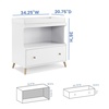 image:imageDelta Children Essex Convertible Changing Table with Drawer EbonyNaturalBianca WhiteNatural