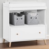 image:imageDelta Children Essex Convertible Changing Table with Drawer EbonyNaturalBianca WhiteNatural