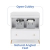 image:imageDelta Children Essex Convertible Changing Table with Drawer EbonyNaturalBianca WhiteNatural