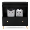 image:imageDelta Children Essex Convertible Changing Table with Drawer EbonyNaturalEbonyNatural