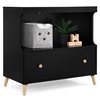 image:imageDelta Children Essex Convertible Changing Table with Drawer EbonyNaturalEbonyNatural