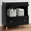 image:imageDelta Children Essex Convertible Changing Table with Drawer EbonyNaturalEbonyNatural
