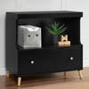image:imageDelta Children Essex Convertible Changing Table with Drawer EbonyNaturalEbonyNatural