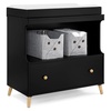 image:imageDelta Children Essex Convertible Changing Table with Drawer EbonyNaturalEbonyNatural