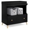 image:imageDelta Children Essex Convertible Changing Table with Drawer EbonyNaturalEbonyNatural