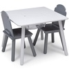 image:imageDelta Children Finn Table and Chair Set with Storage WhiteGrey