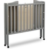 image:imageDelta Children Folding Portable Mini Baby Crib with 15inch Mattress  Greenguard Gold Certified WhiteGrey
