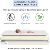 image:imageDelta Children Folding Portable Mini Baby Crib with 15inch Mattress  Greenguard Gold Certified WhiteNatural