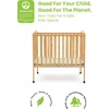 image:imageDelta Children Folding Portable Mini Baby Crib with 15inch Mattress  Greenguard Gold Certified WhiteNatural
