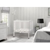 image:imageDelta Children Folding Portable Mini Baby Crib with 15inch Mattress  Greenguard Gold Certified WhiteWhite