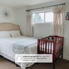 image:imageDelta Children Folding Portable Mini Baby Crib with 15inch Mattress  Greenguard Gold Certified WhiteWhite