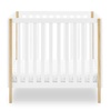 image:imageDelta Children Gio Mini Crib with 275 Mattress Included EbonyNaturalBianca WhiteNatural