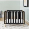 image:imageDelta Children Gio Mini Crib with 275 Mattress Included EbonyNaturalEbonyNatural