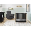 image:imageDelta Children Gio Mini Crib with 275 Mattress Included EbonyNaturalEbonyNatural