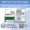 image:imageDelta Children Gourmet AllinOne Corner Play Kitchen  Toy Kitchen Playset with Safe amp Heatless Stove with Lights Oven Sink FridgeFreezer with Ice Maker and 20 Accessories NaturalWhiteNaturalWhite