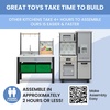 image:imageDelta Children Gourmet AllinOne Corner Play Kitchen  Toy Kitchen Playset with Safe amp Heatless Stove with Lights Oven Sink FridgeFreezer with Ice Maker and 20 Accessories NaturalWhiteGrey