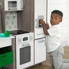 image:imageDelta Children Gourmet AllinOne Corner Play Kitchen  Toy Kitchen Playset with Safe amp Heatless Stove with Lights Oven Sink FridgeFreezer with Ice Maker and 20 Accessories NaturalWhiteNaturalWhite