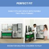 image:imageDelta Children Gourmet AllinOne Corner Play Kitchen  Toy Kitchen Playset with Safe amp Heatless Stove with Lights Oven Sink FridgeFreezer with Ice Maker and 20 Accessories NaturalWhiteGrey