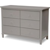 image:imageDelta Children Haven 6 Drawer Dresser with Interlocking Drawers  Greenguard Gold Certified WhiteGrey