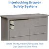 image:imageDelta Children Haven 6 Drawer Dresser with Interlocking Drawers  Greenguard Gold Certified WhiteGrey