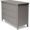 image:imageDelta Children Haven 6 Drawer Dresser with Interlocking Drawers  Greenguard Gold Certified WhiteGrey