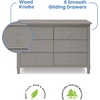 image:imageDelta Children Haven 6 Drawer Dresser with Interlocking Drawers  Greenguard Gold Certified WhiteGrey
