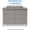 image:imageDelta Children Haven 6 Drawer Dresser with Interlocking Drawers  Greenguard Gold Certified WhiteGrey