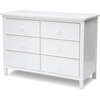 image:imageDelta Children Haven 6 Drawer Dresser with Interlocking Drawers  Greenguard Gold Certified WhiteWhite